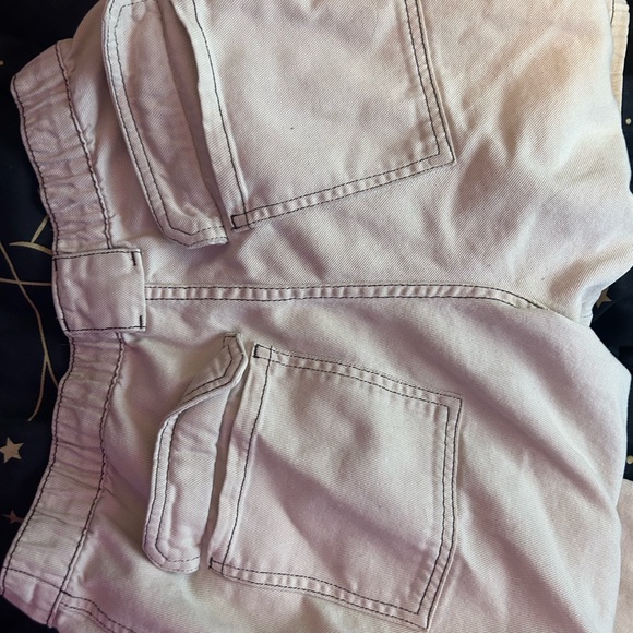 Light tan wide leg baggy cargo pants - Picture 2 of 6
